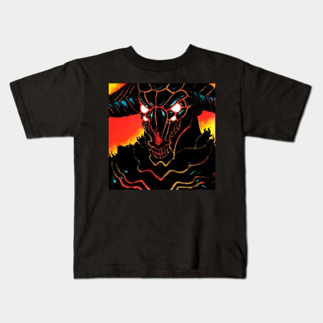 Flame from hell-3 Kids T-Shirt by TobuTako